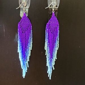 Beaded Fringe Earrings